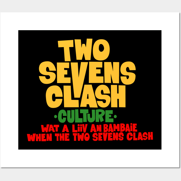 Culture - "Two Sevens Clash" Album - T-Shirt Wall Art by Boogosh